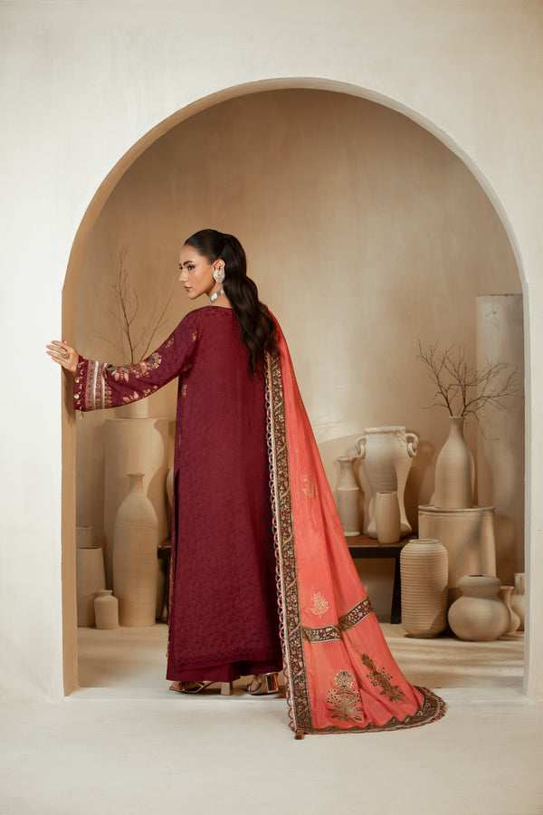 Sada Bahar (Maroon) – Signature 3-Piece Suit