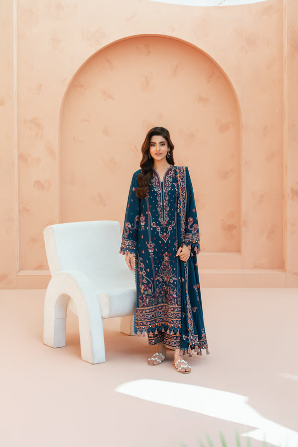 Aqua(Teal Blue) – Signature Peach Leather 3-Piece Suit