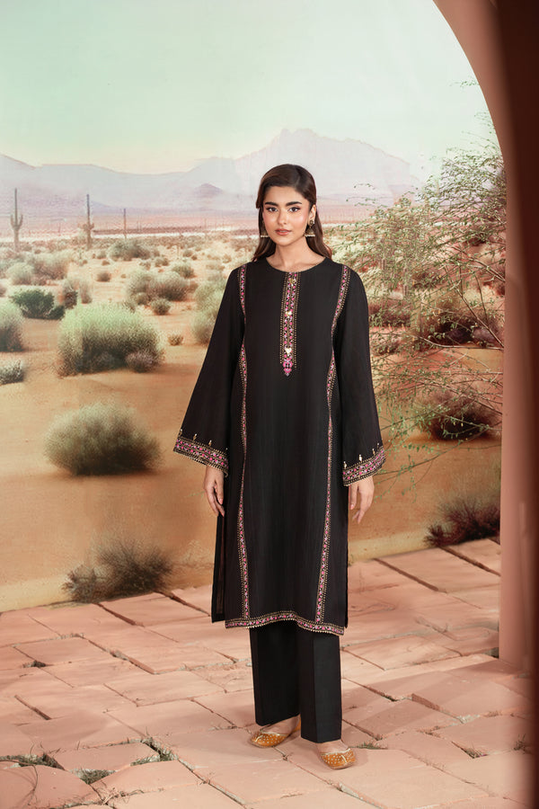 Shadow (Black) – Daily Wear Block-Printed Shirt