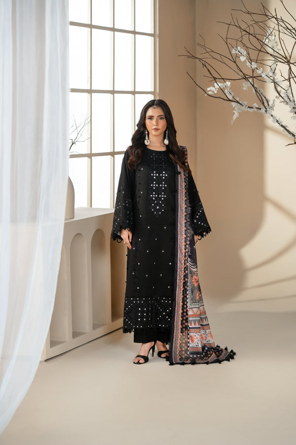 Chandani (Black) – Premium 3-Piece Suit